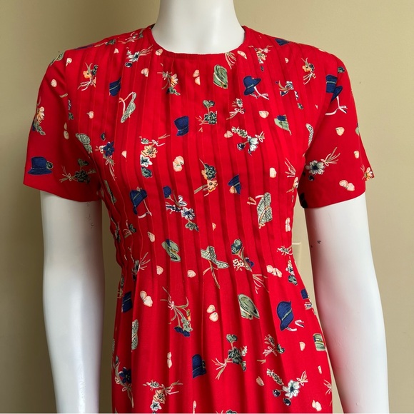 Vintage Floral Midi Dress - Picture 4 of 11